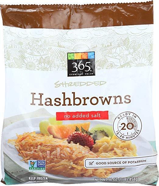 Shredded Hashbrowns No Salt Added